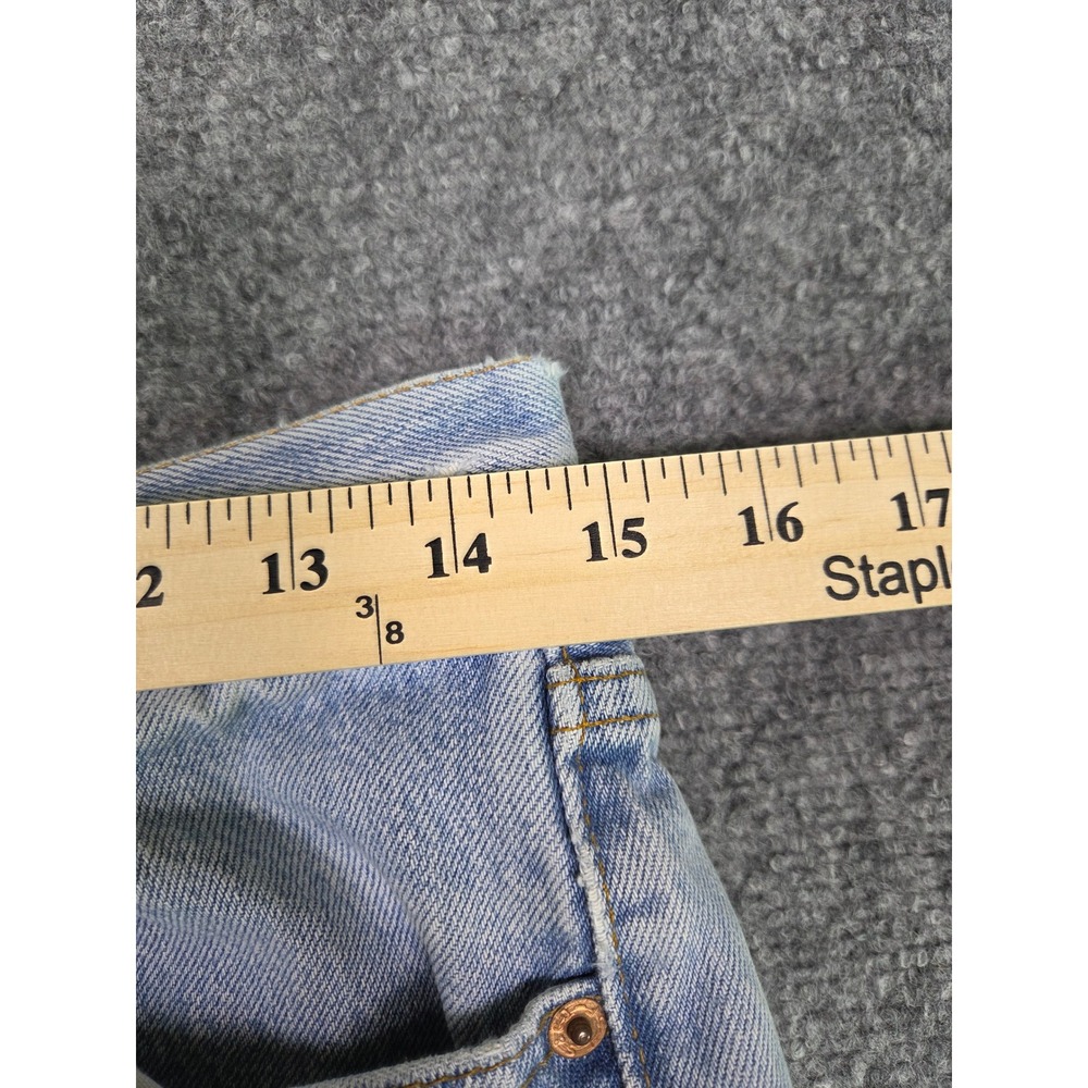 Levi's 501xx Jeans Mens 32x32 Light Wash Distressed Vintage 90s Made in USA - Picture 5 of 14